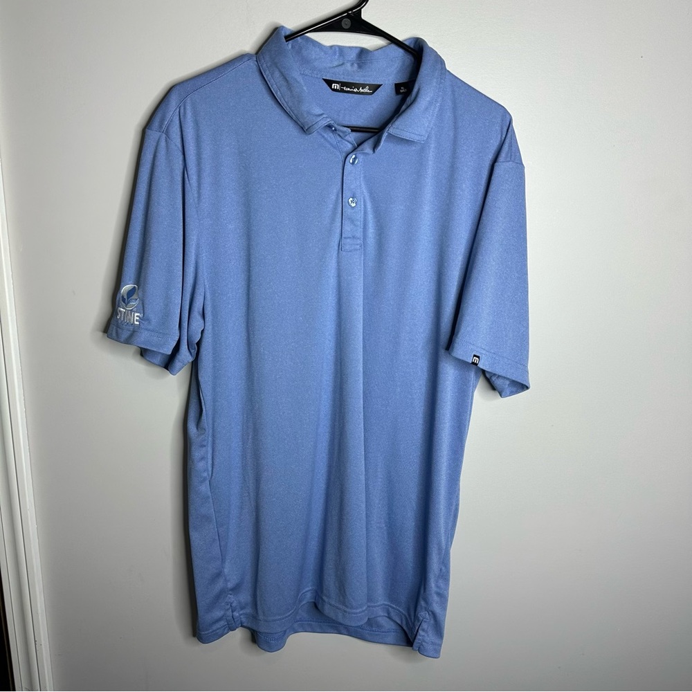 Men’s Travis‎ Mathew Size XL Blue Short Sleeve Golf Polo Shirt